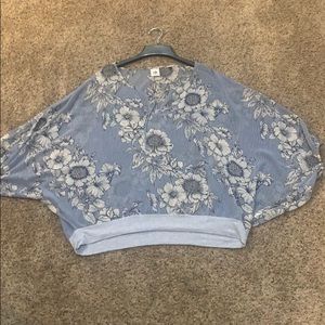 CAbi floral Stripped Blouse